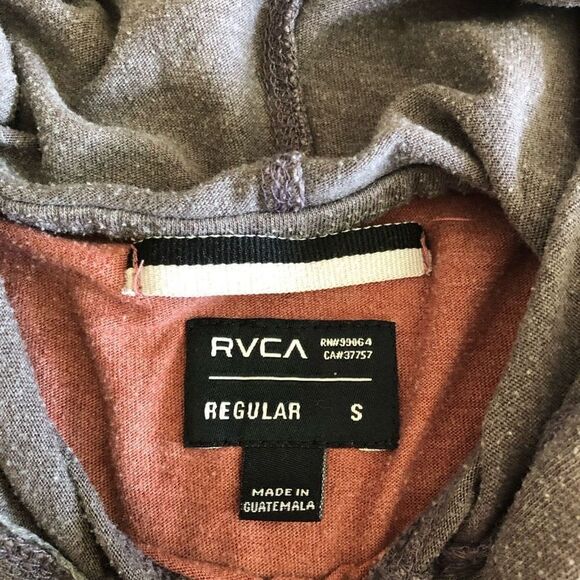 RVCA PTC Pigment Dyed Hooded Color blocked Long sleeve - Picture 3 of 9